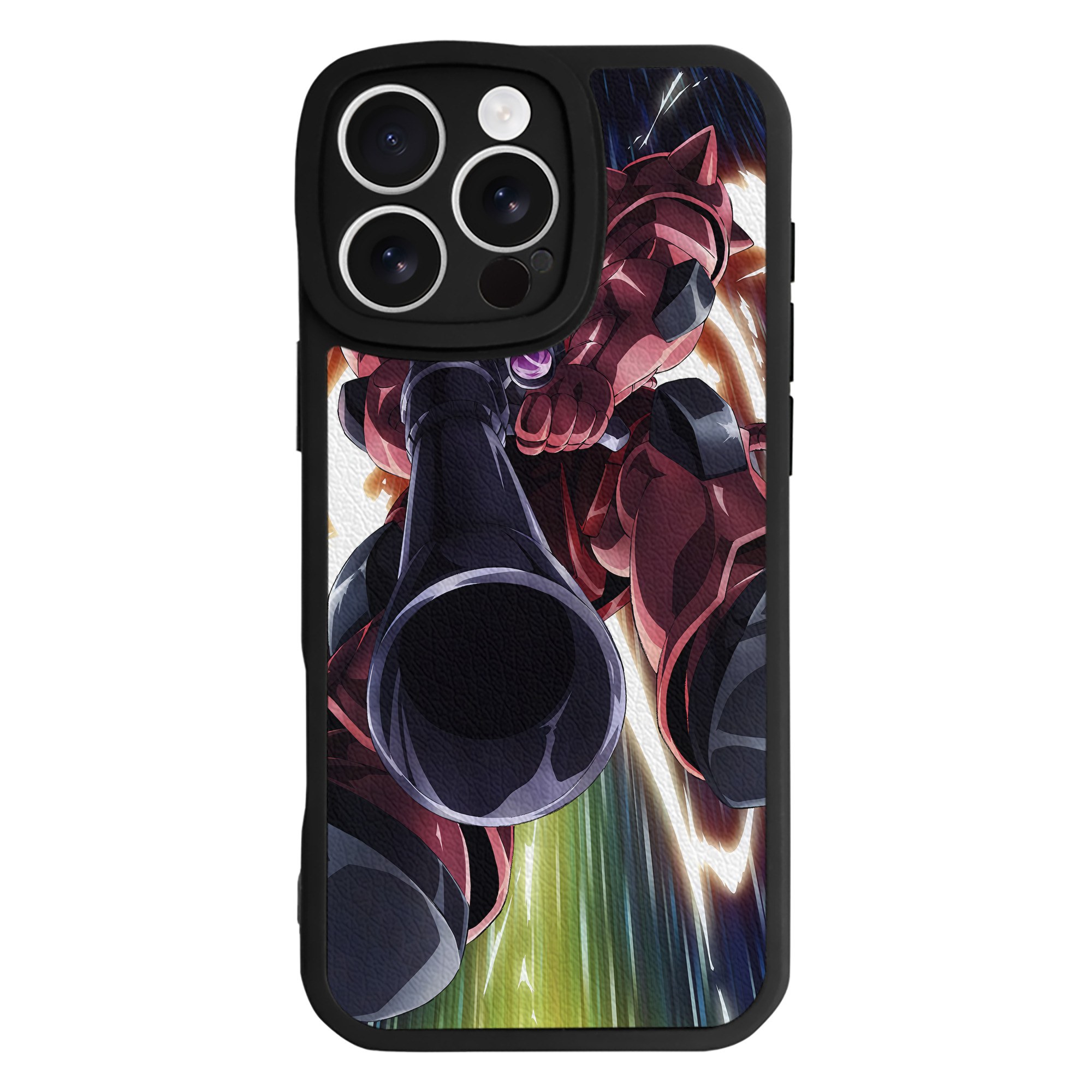 （画像用） 機動戦士ガンダム Mobile Suit Gundam 【iPhone 16シリーズ対応】シリコンスマホケース（レザー調） 材質：シリコン